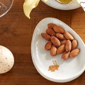 EASTER NWT PB Mini White Egg Plates Set Of 4